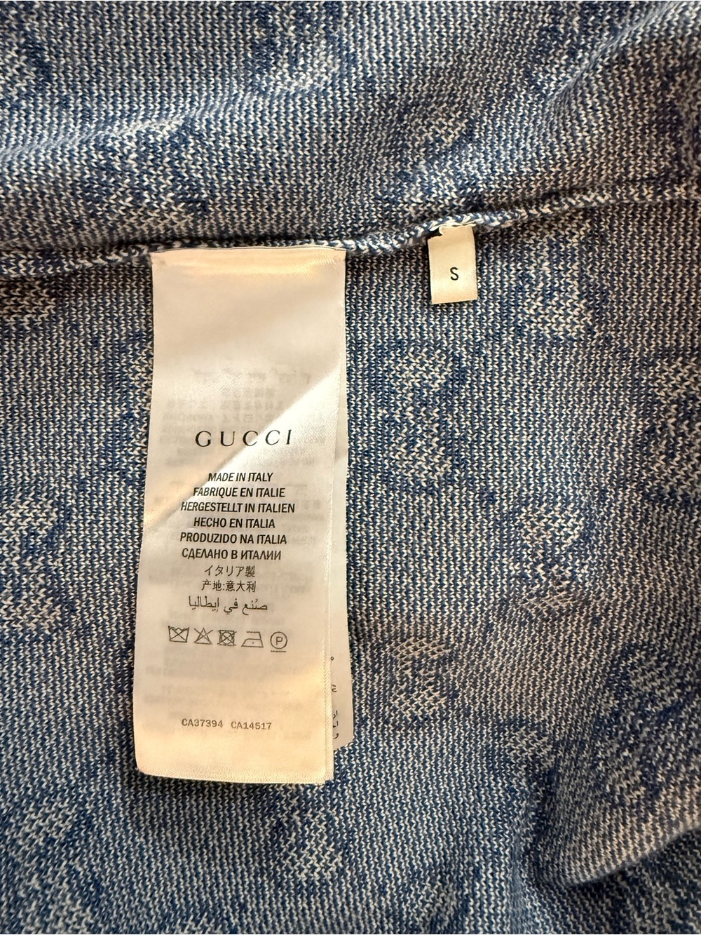 Gucci Blue Knit Logo Dress - Picture 5 of 5